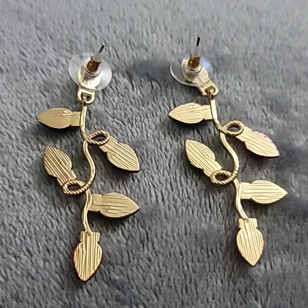 Christmas String Light Drop Earrings - Picture 2 of 2